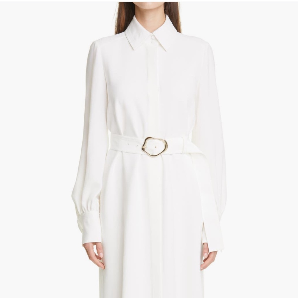 NWT Lafayette 148 NY Finesse Crepe Soraya Dress - Size M